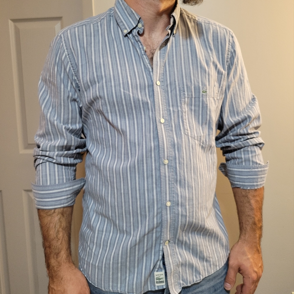 lacoste button up dress shirt